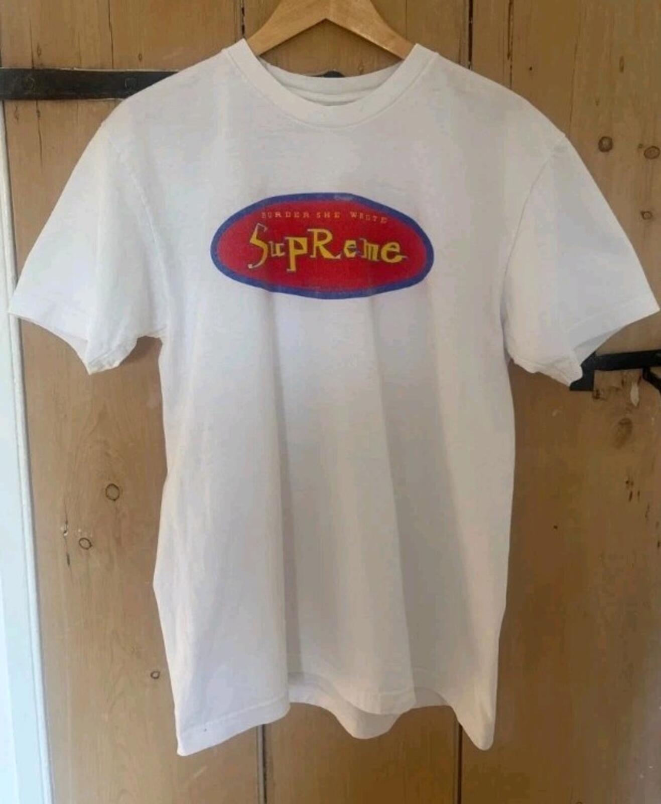 FW14 Supreme Murder She Wrote Tee Blanco Talla L