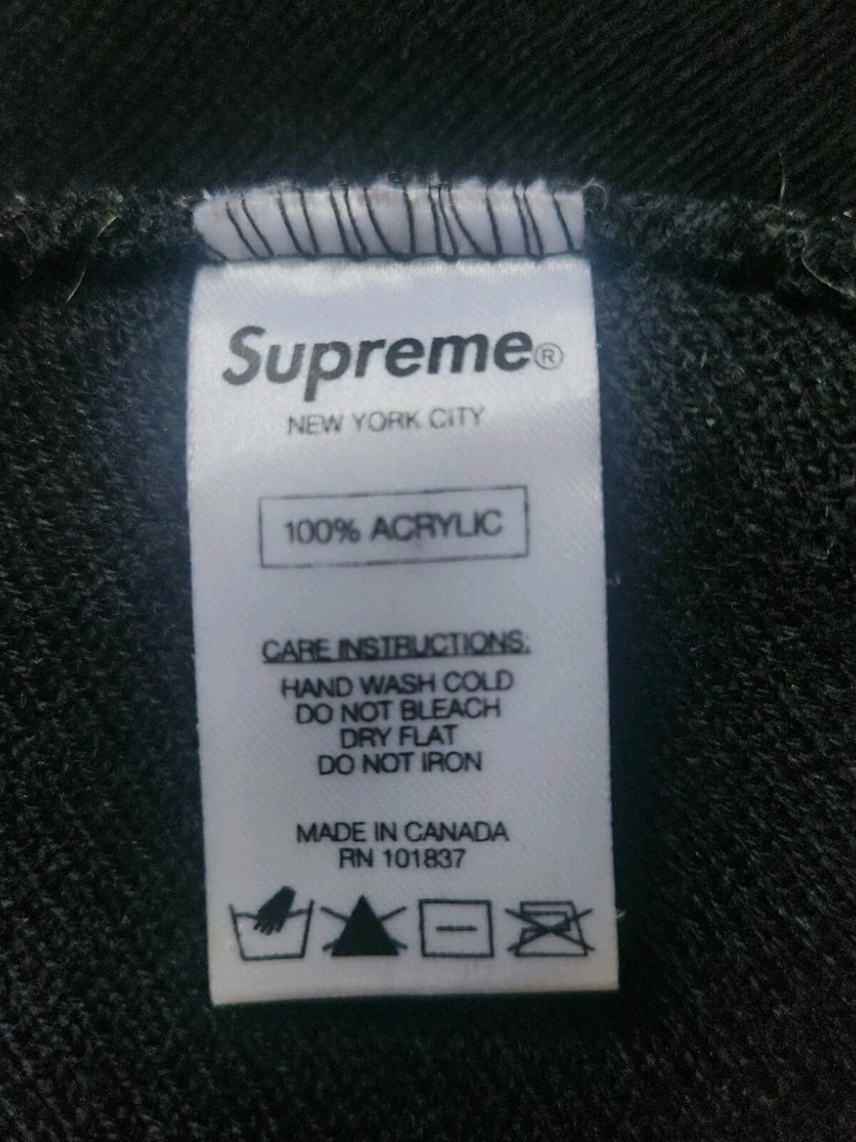 FW13 Supreme Starter Piss Face Beanie Schwarz Mütze Supreme Mark Gonzales Vintage