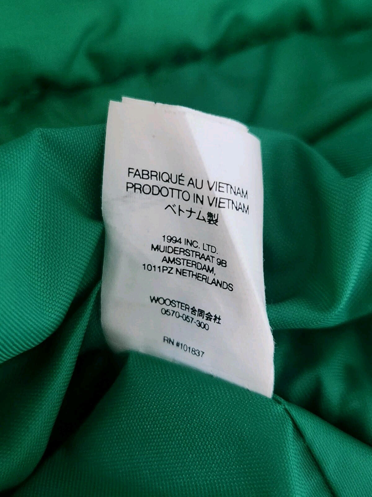 FW22 Supreme Puffer Backpack Green Bag Water Resistant