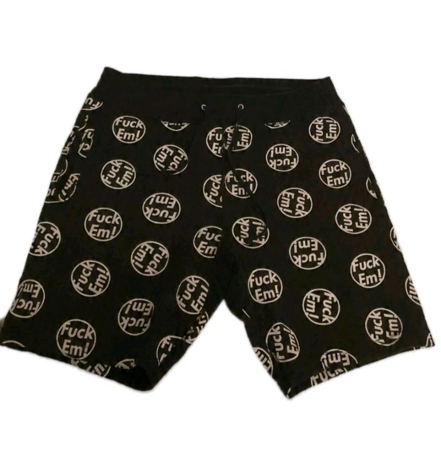 FW14 Supreme F UCK EM! Sweatshort Black Size M