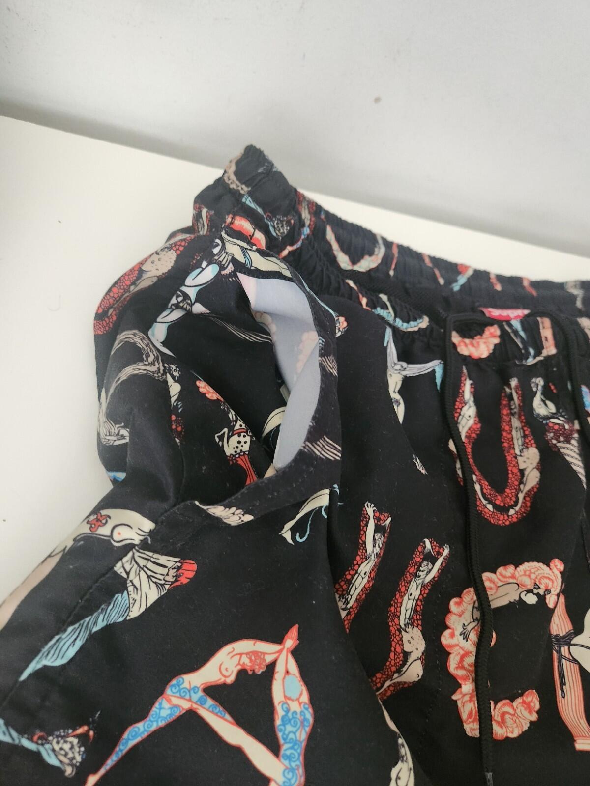 SS18 Supreme Alphabet Water Short Black M Original artwork by Erte. ©Sevenarts