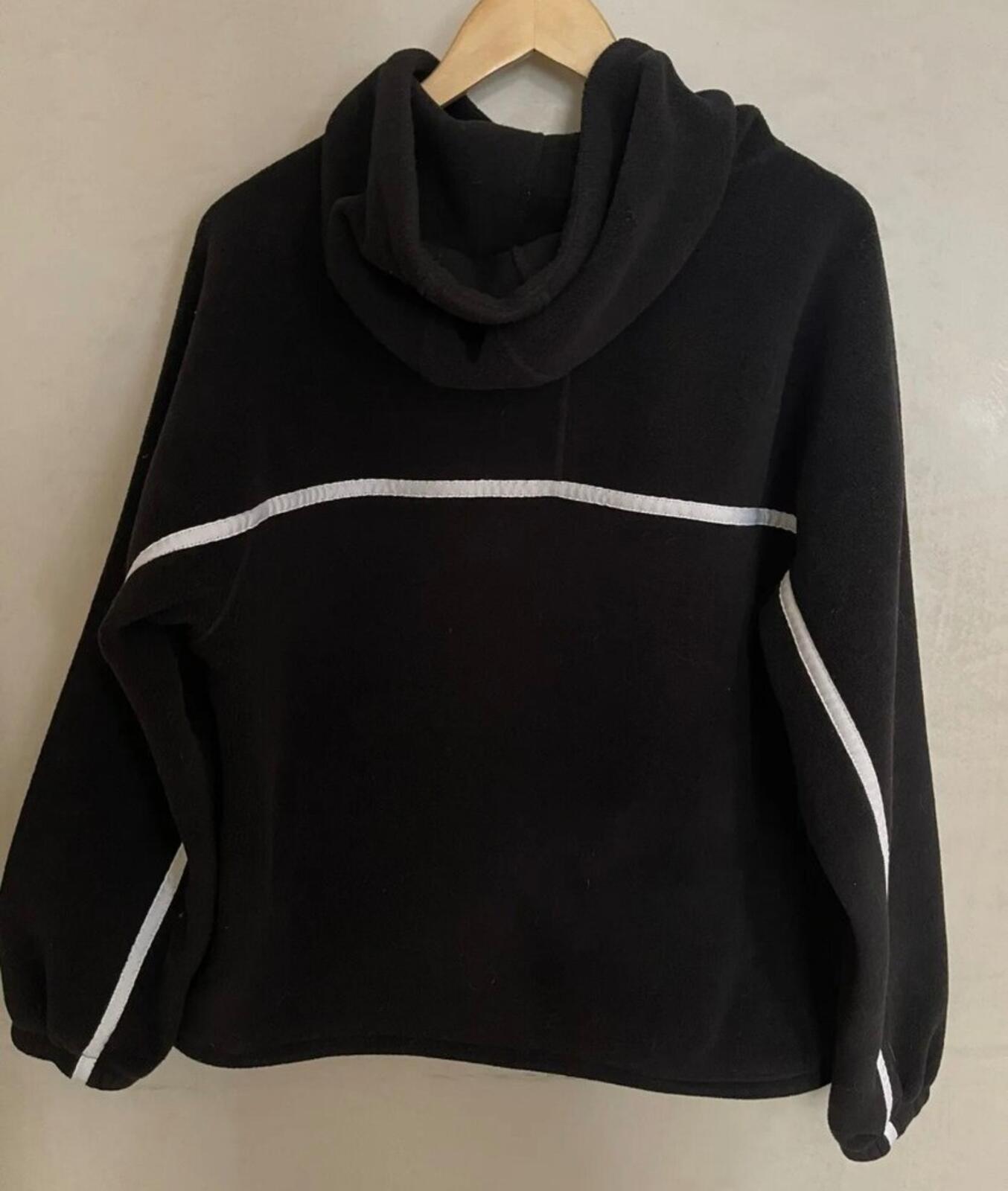 FW19 Supreme Polartec Half Zip Hooded Sweatshirt Black Size M