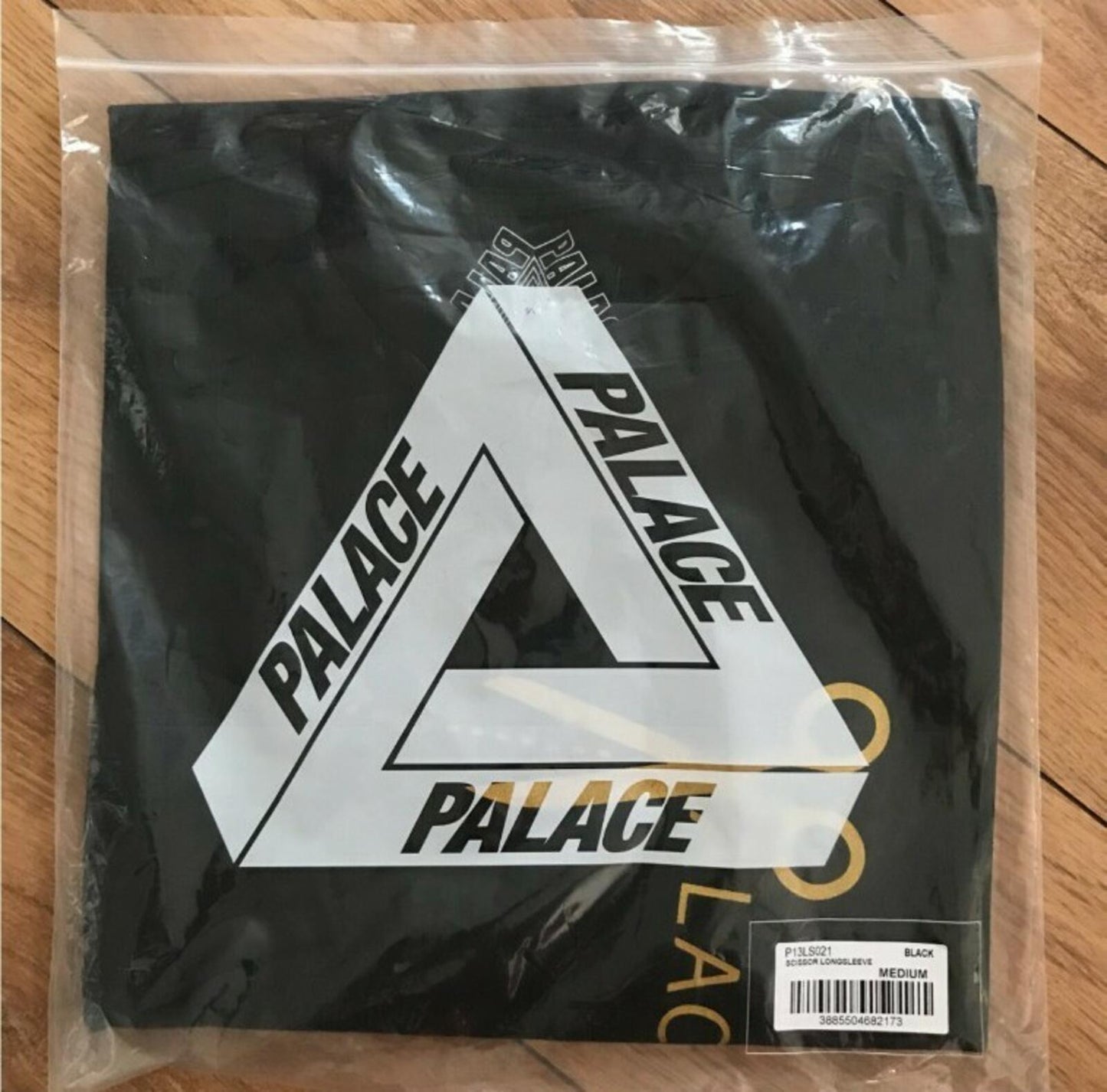 AW17 Palace Scissors black L/S Tee Long sleeve size M T-shirt New in dust bag