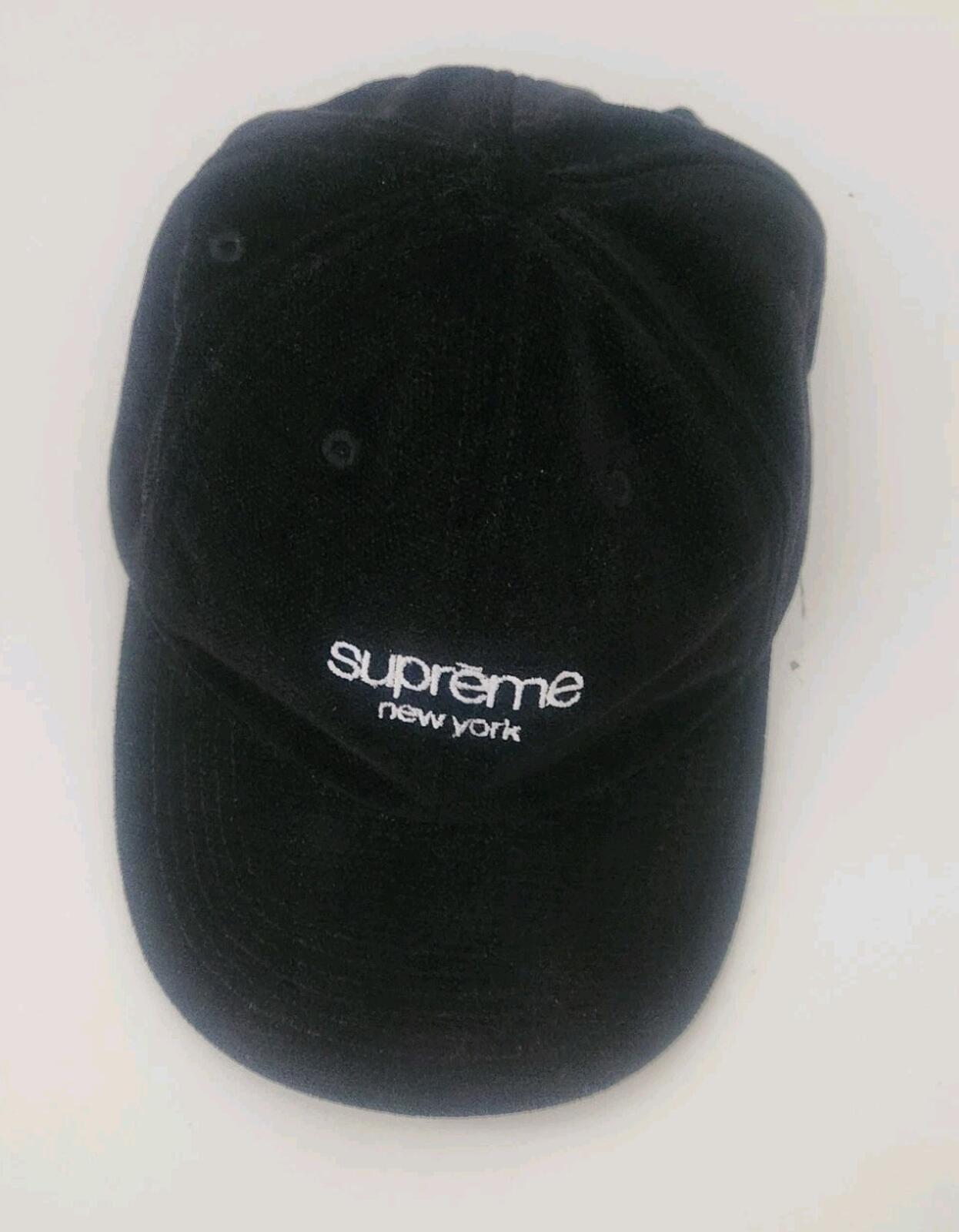SS23 Supreme Classic Logo 6-panel Black Hat Cap
