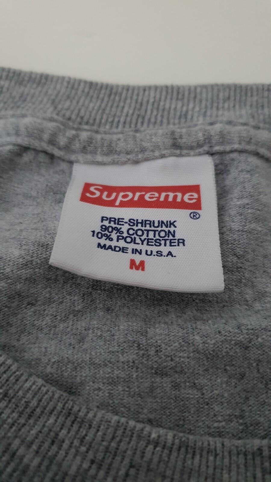 SS14 Supreme x Dead Kennedys L/S Tee Heather Grey Größe M