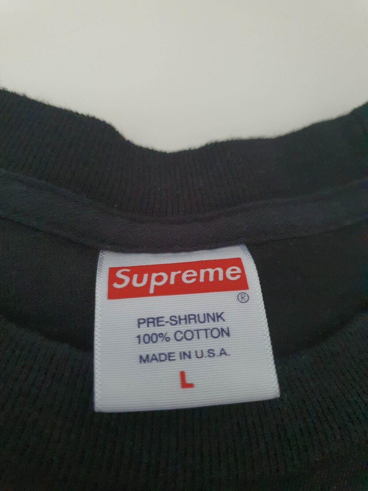 FW19 Supreme Levitation Black Tee Negro Talla L
