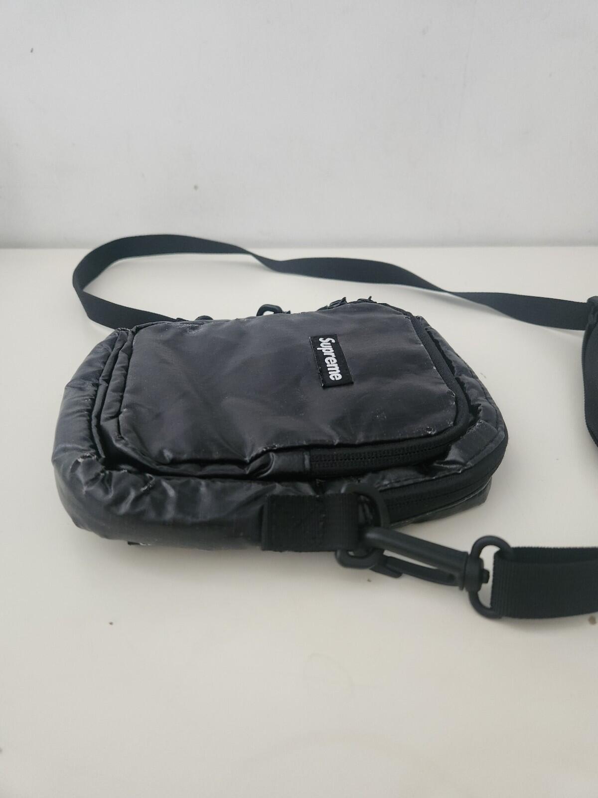 FW17 Supreme shoulder bag black Box Logo Cordura Fabric