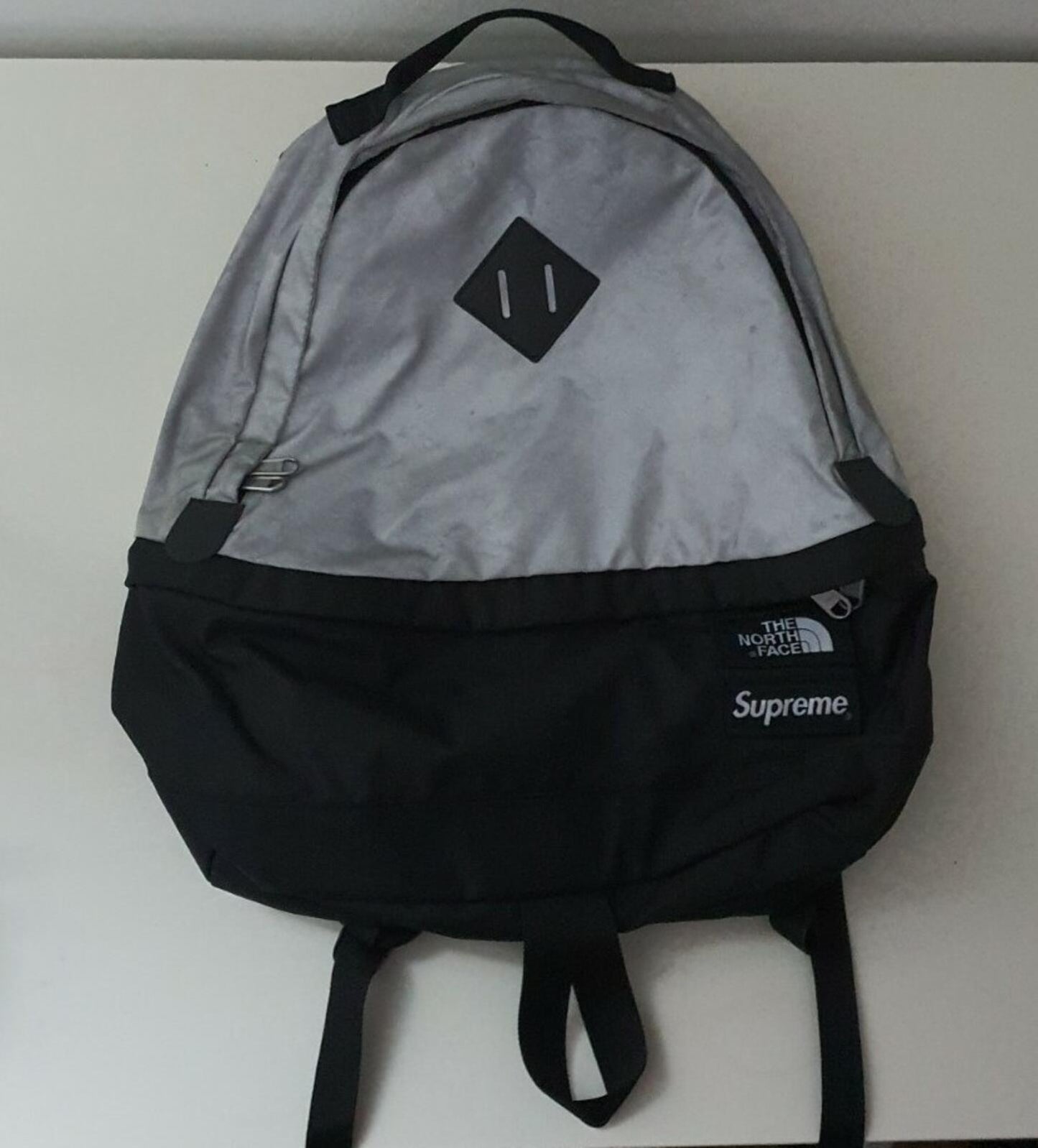 SS13 Supreme THE NORTH FACE 3M Reflective Day Pack Backpack Bag Silver