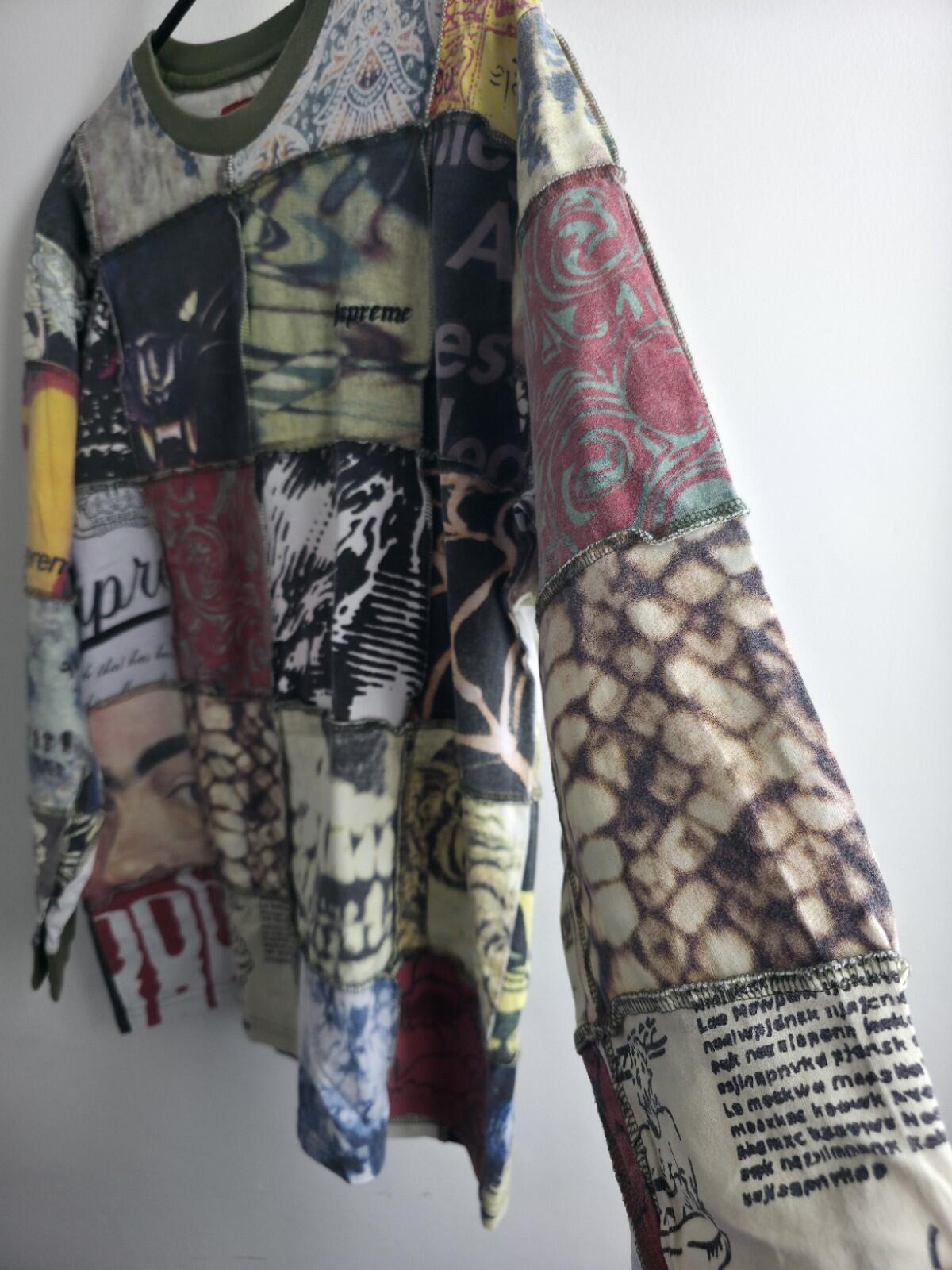 SS21 Supreme Mosaic Patchwork L/S top Size L