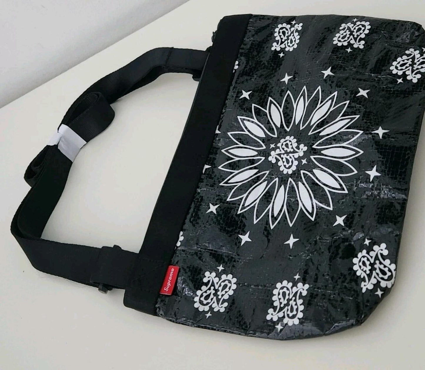 SS21 Supreme Bandana Tarp Side bag Water resistant shoulder bag 10L New