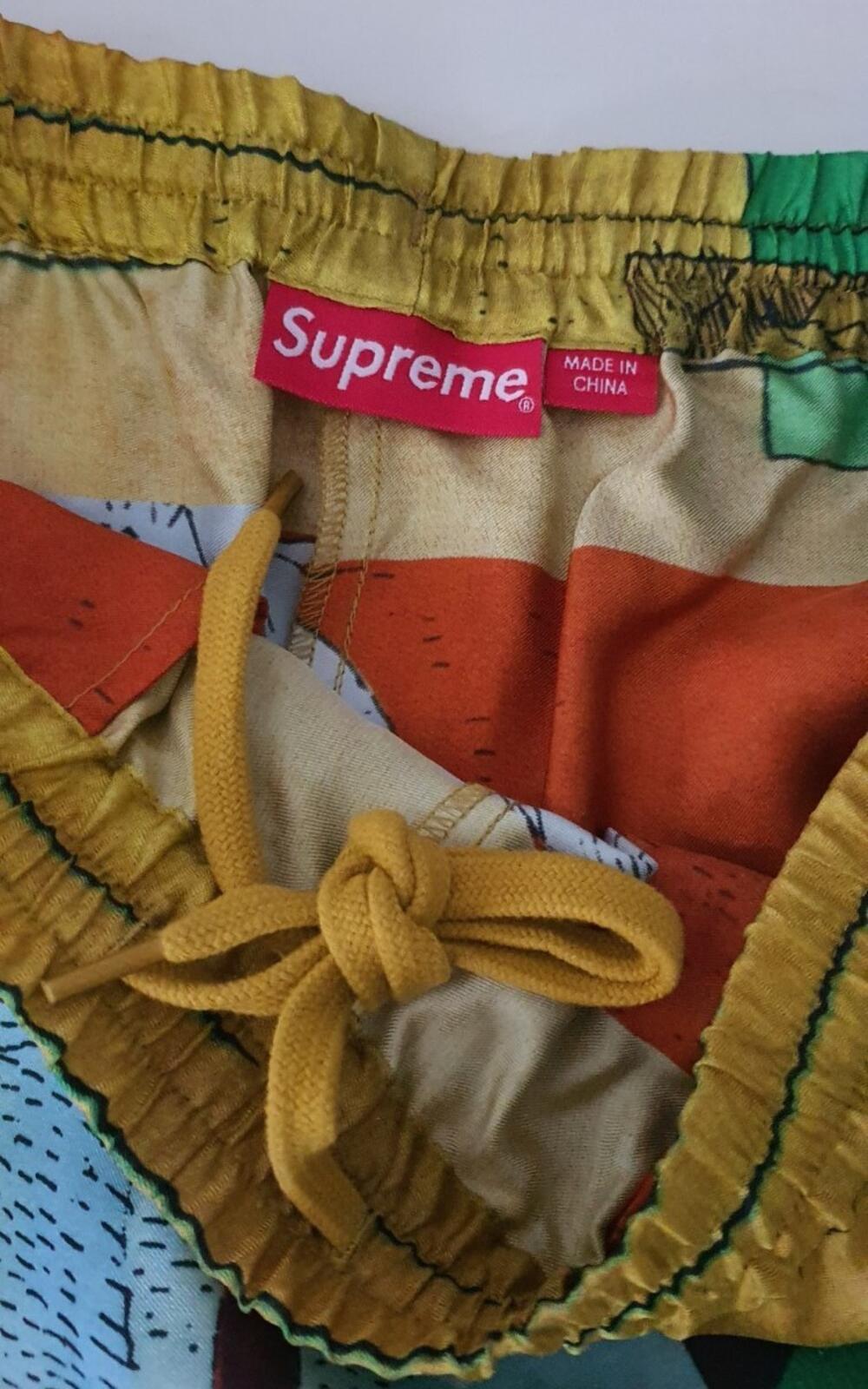 SS23 Supreme Ronin Silk Short Gold Size S