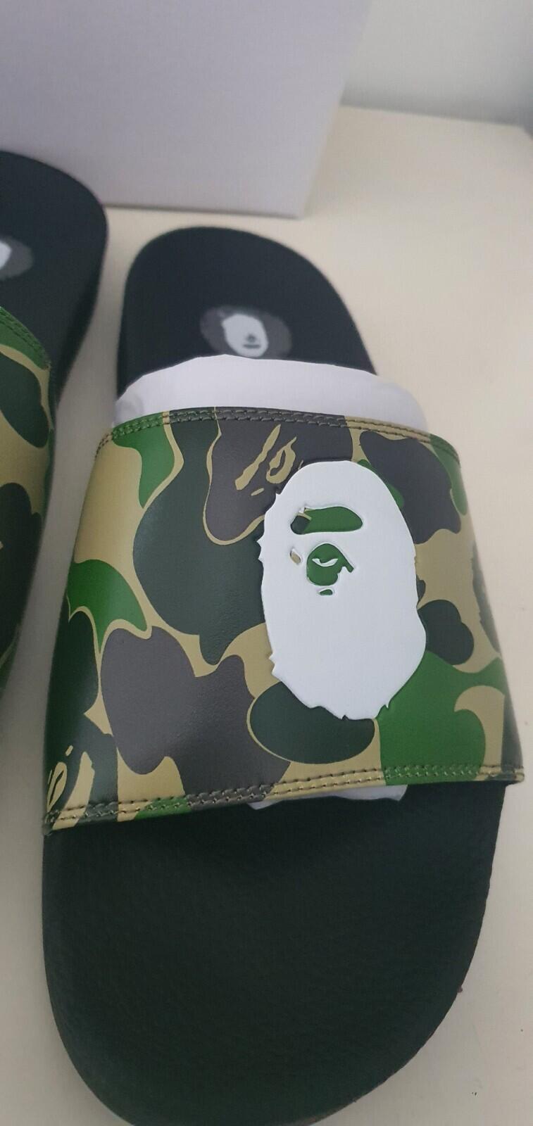 A BATHING APE APC Camo Slide Sandal slides UK 9.5 US 10 BAPE length 28 CM