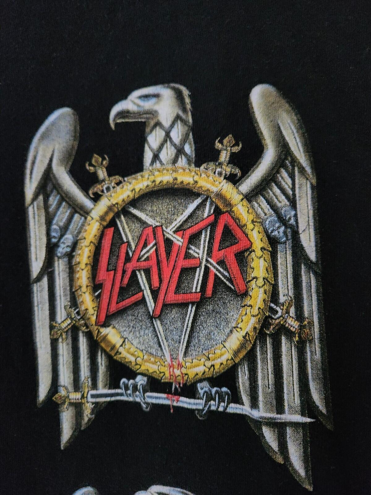 FW16 Supreme x Slayer Eagle Tee Black Size L