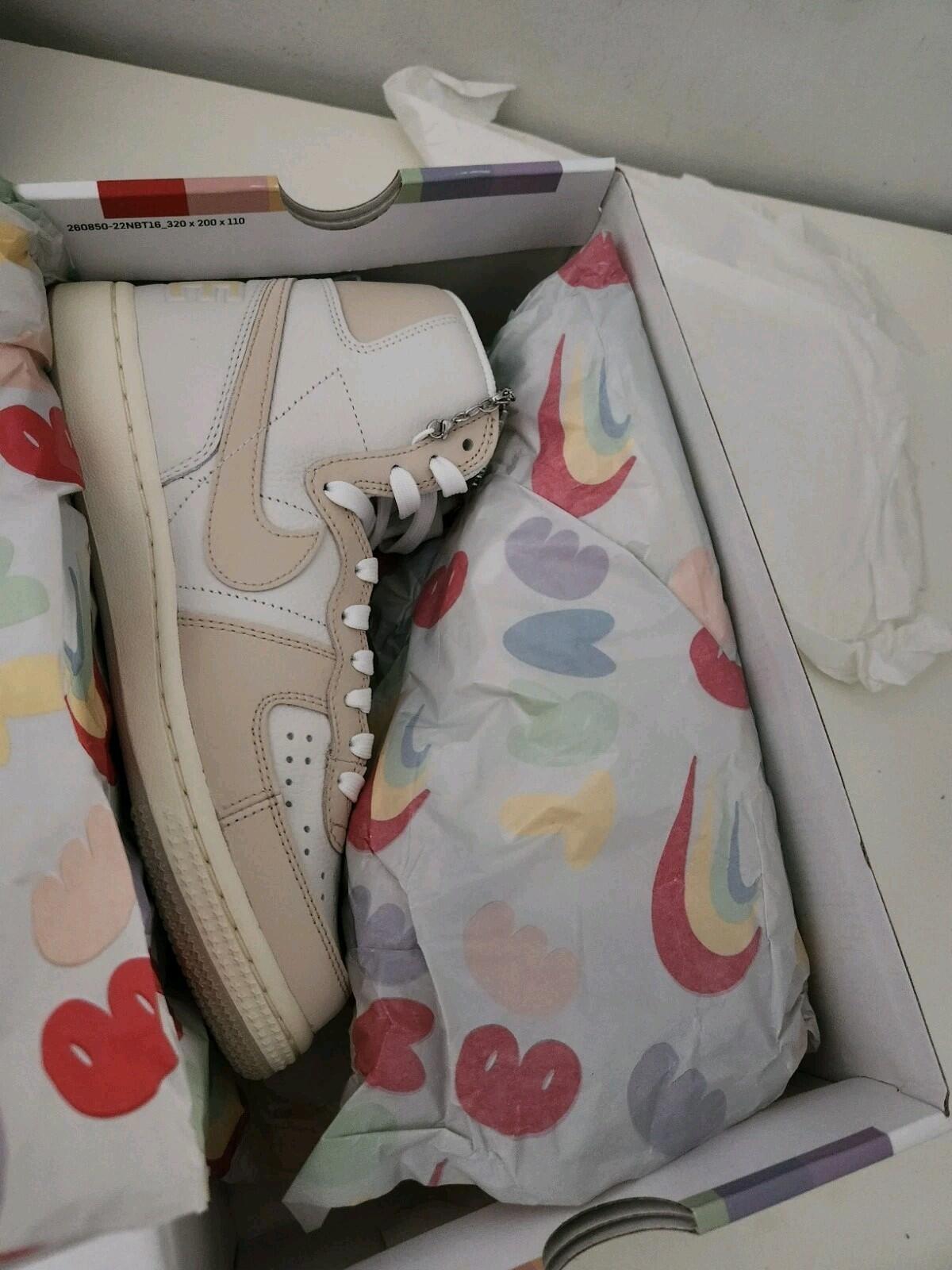 NIKE Terminator High BT RRP Trainers Beige Size US 6 UK 5.5 EUR 38.5