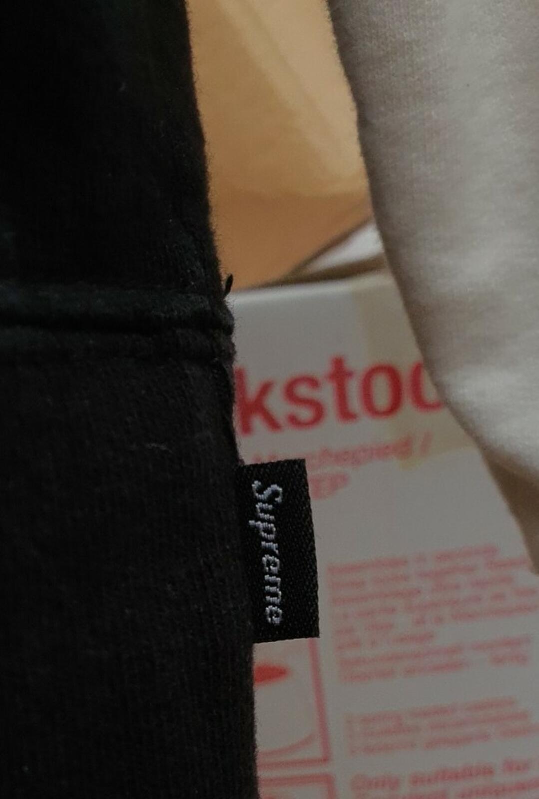 SS19 Supreme S Logo Colorblocked Kapuzenpullover Schwarz Größe M