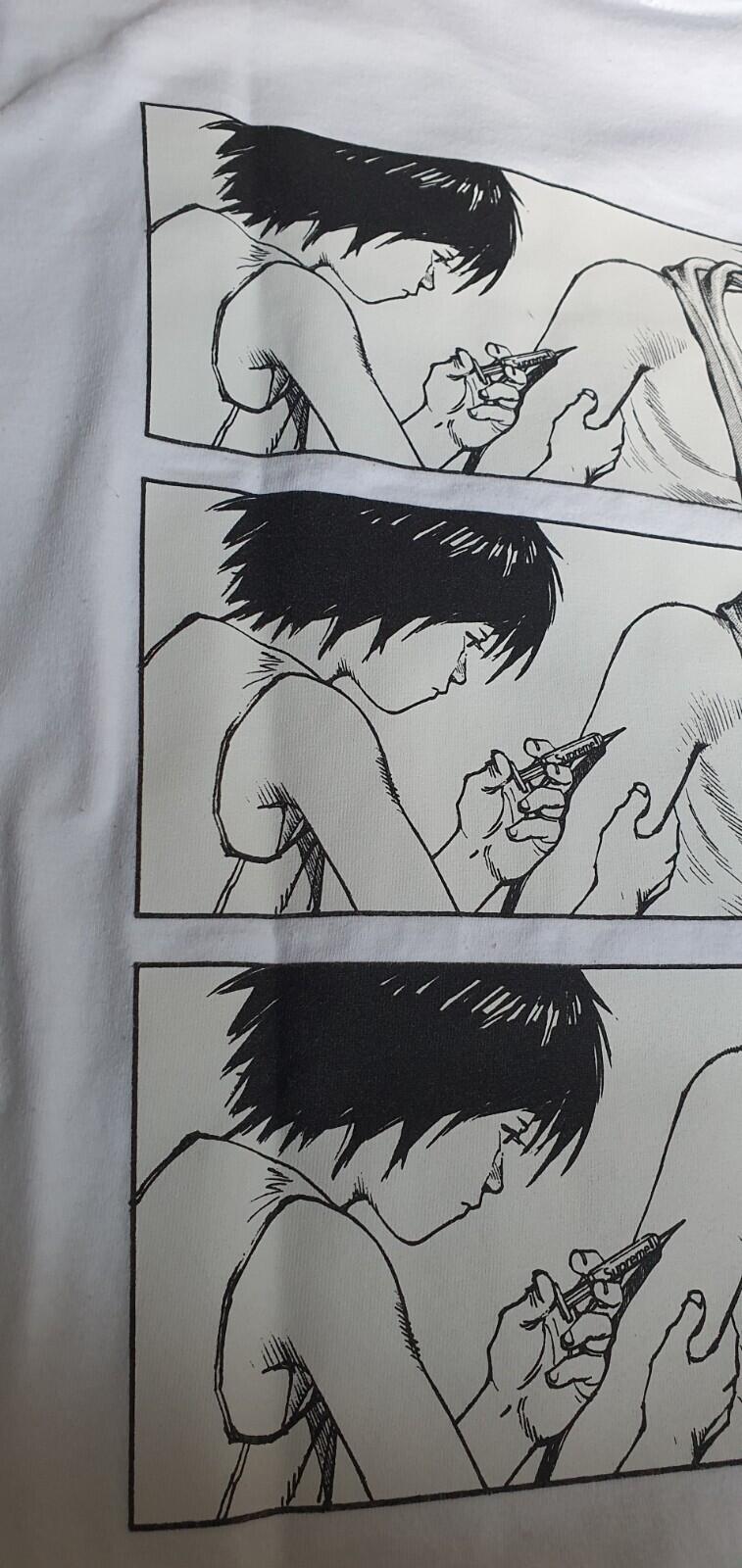 FW17 Supreme x Akira Syringe white tee size M medium T-shirt Anime