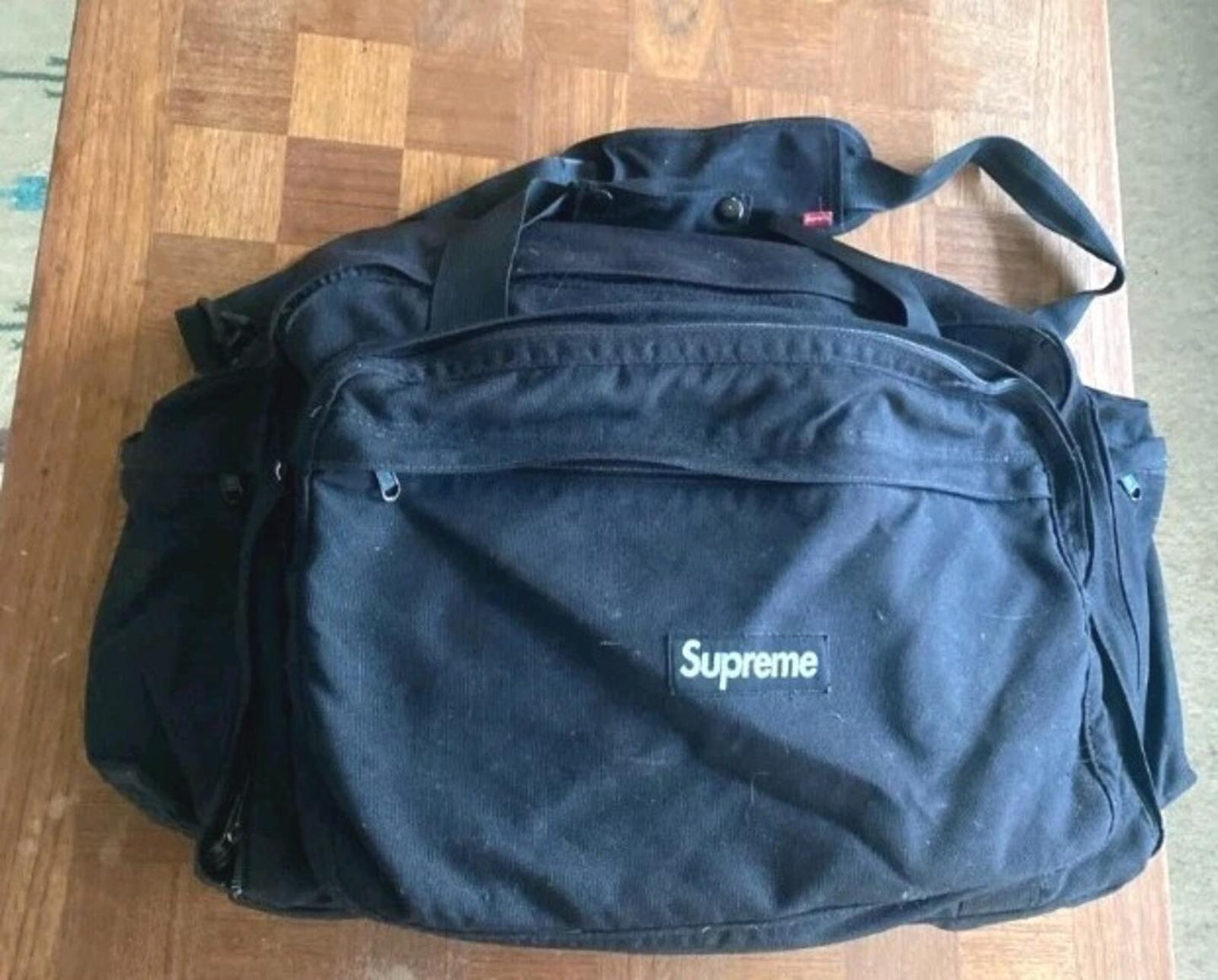 SS12 Supreme Travel Bag duffle black 2012 vintage hold all carry on