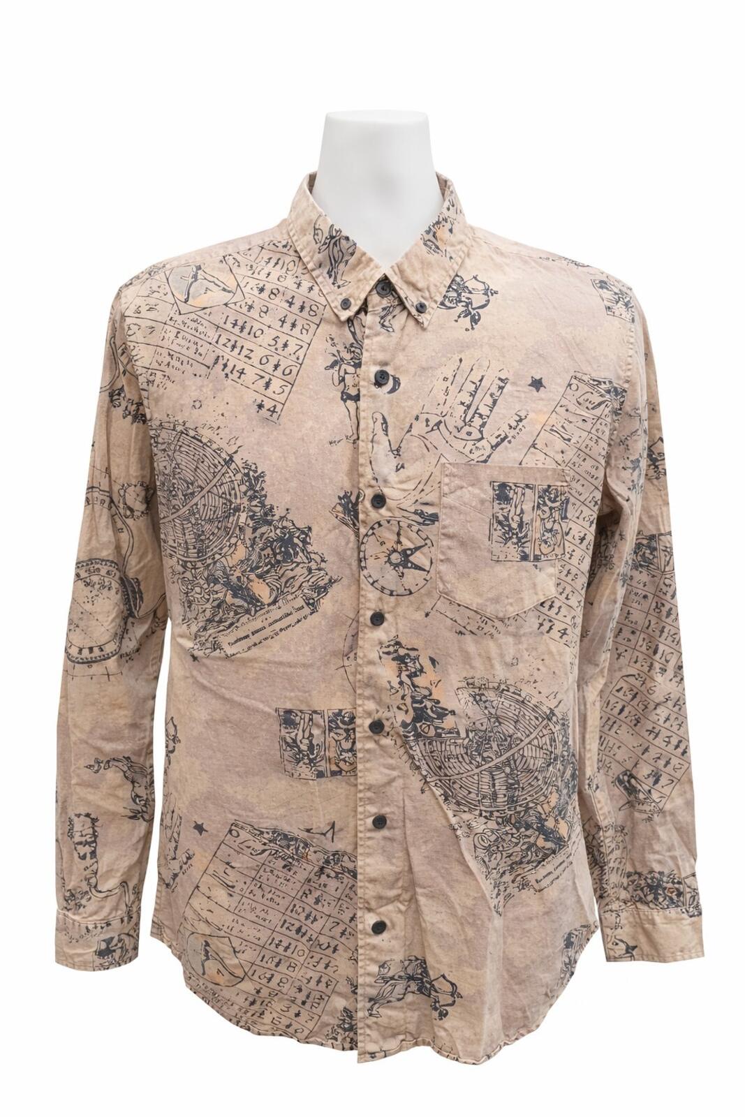FW13 Supreme Occult Shirt Hellbraun Größe M