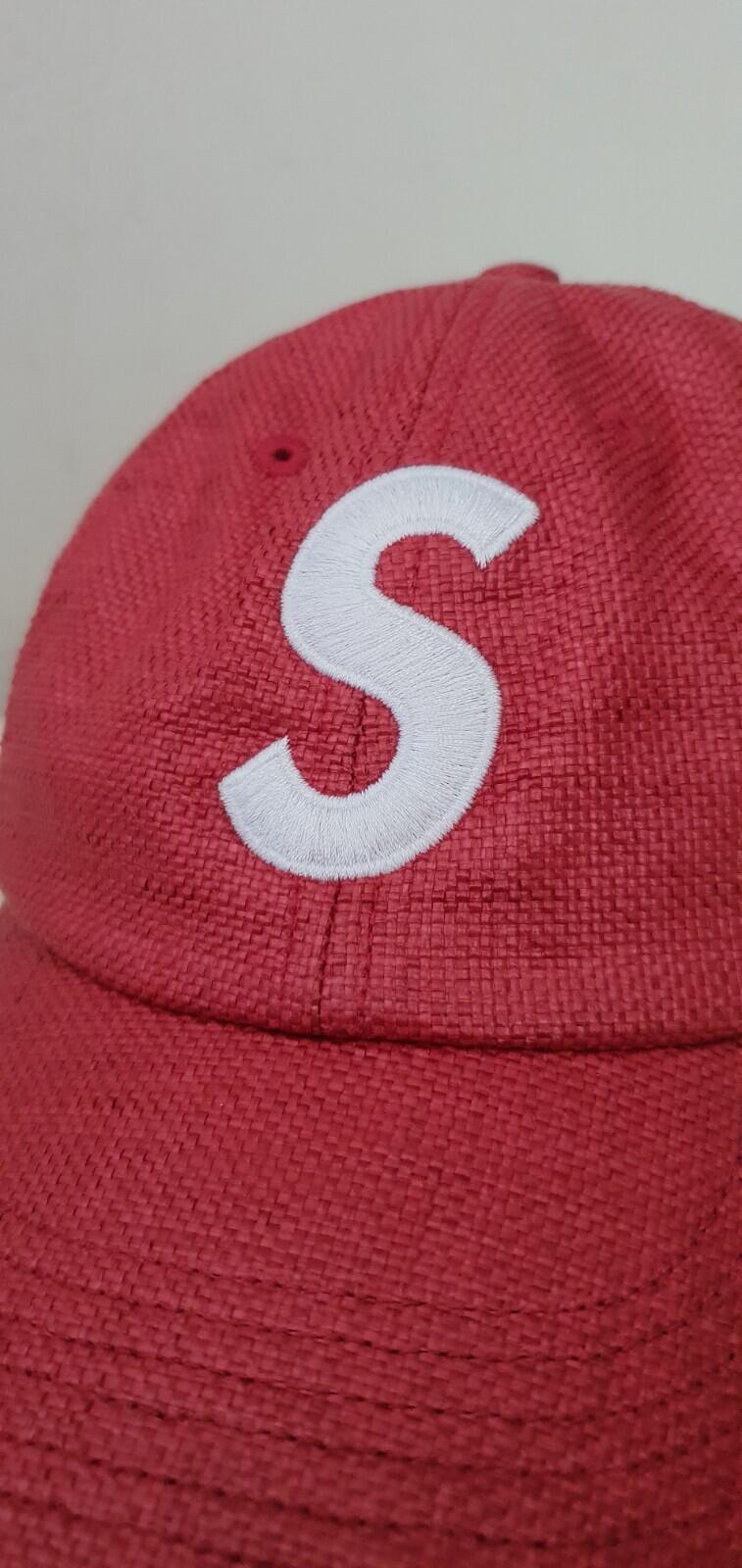 Gorra SS22 Supreme Raffia S Logo 6 Paneles Roja