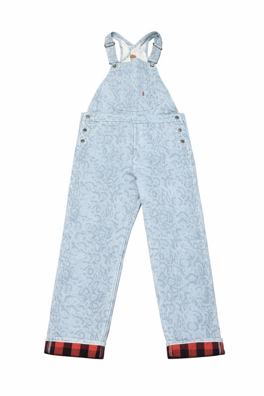 FW17 Supreme x LEVI'S Peto Vaquero Piel de Serpiente Azul Claro Talla M