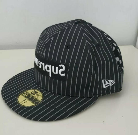 Gorra negra SS14 Supreme Comme Des Garcons New Era 7 5/8