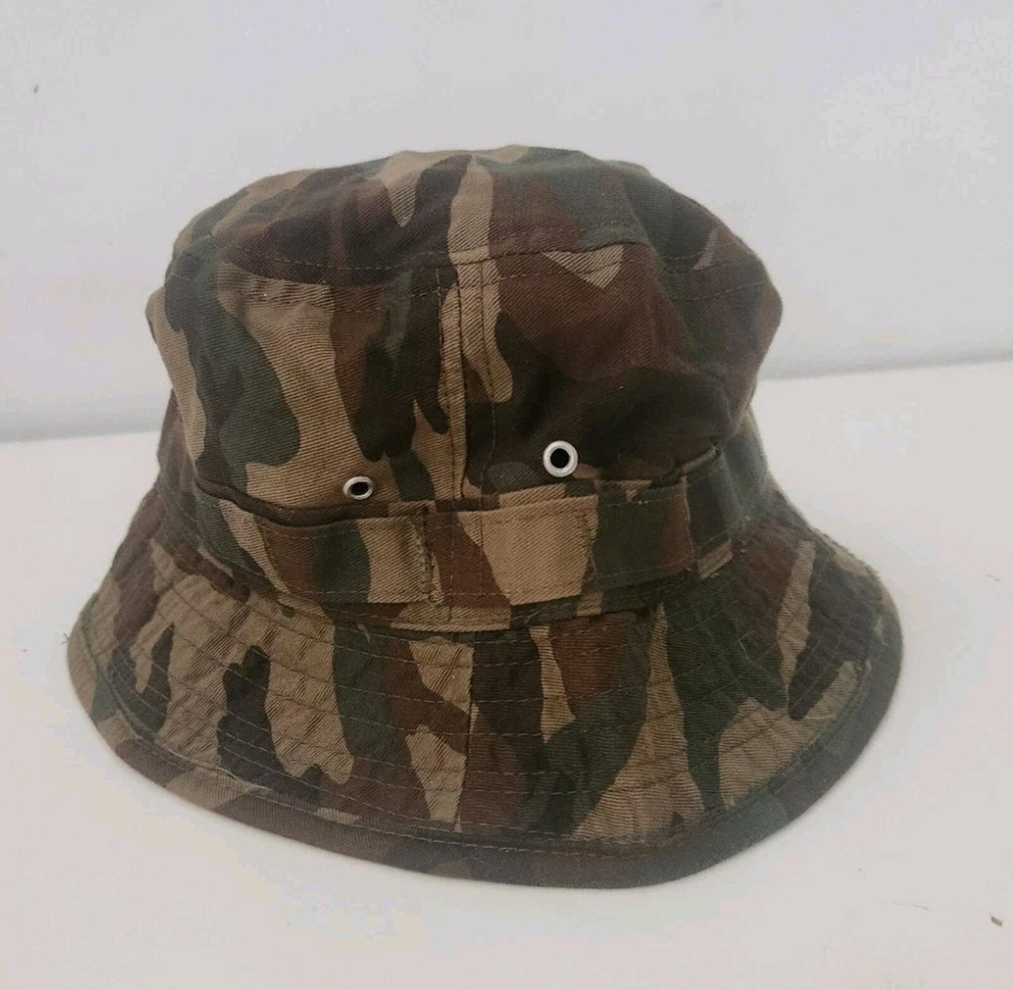 2001 Supreme Camo Fischerhut Crusher Grün M Medium Vintage Selten Camouflage