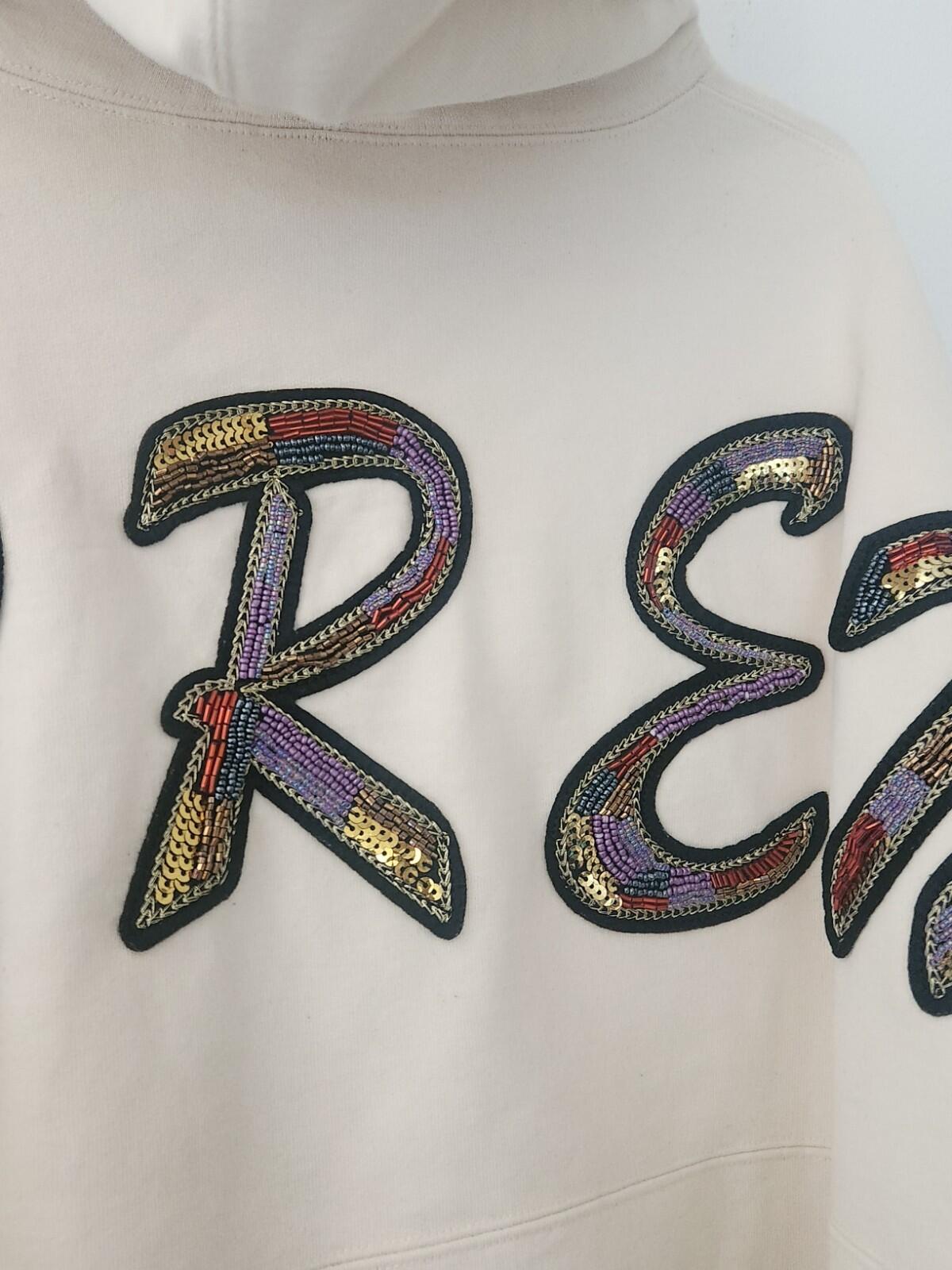 SS22 Supreme Beaded Hooded Sweatshirt Natural Size M