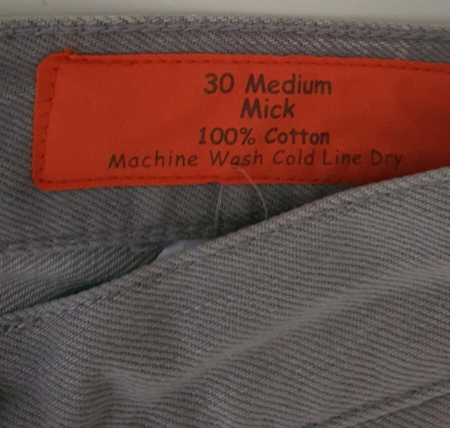 JEAN SHOP Mick  Jeans Washed Grey Denim Size W30 L32 Medium