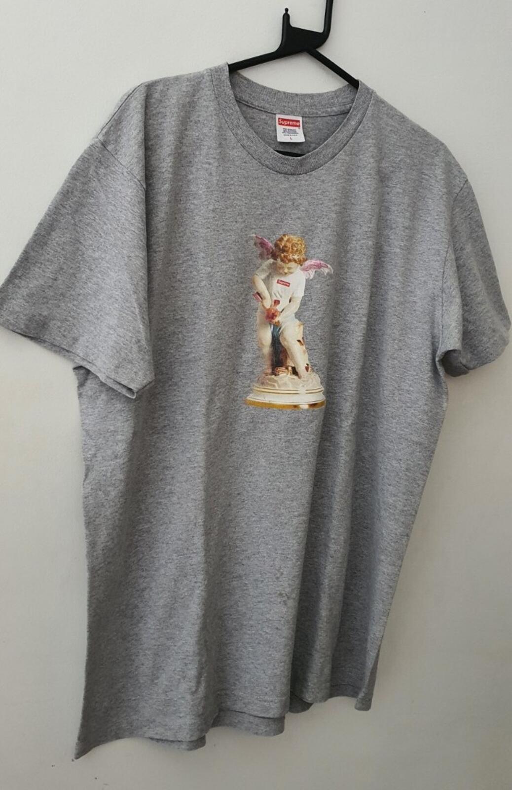 SS19 Supreme Cupid Tee size L large heather grey T-shirt