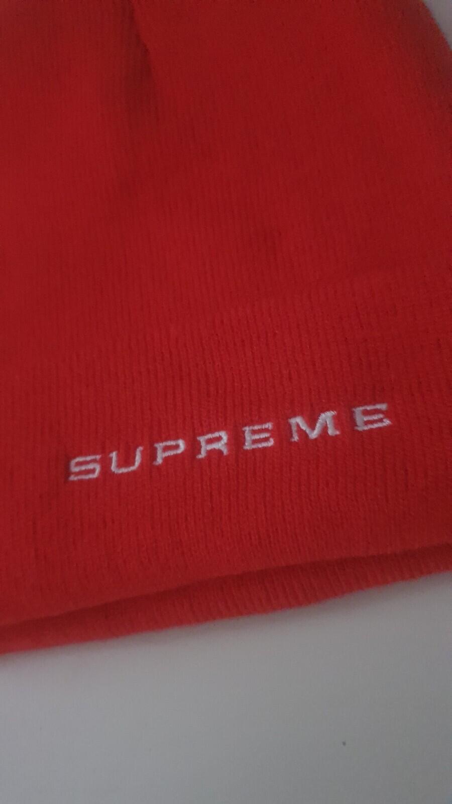 SS21 Supreme x Nike Snakeskin Beanie Red