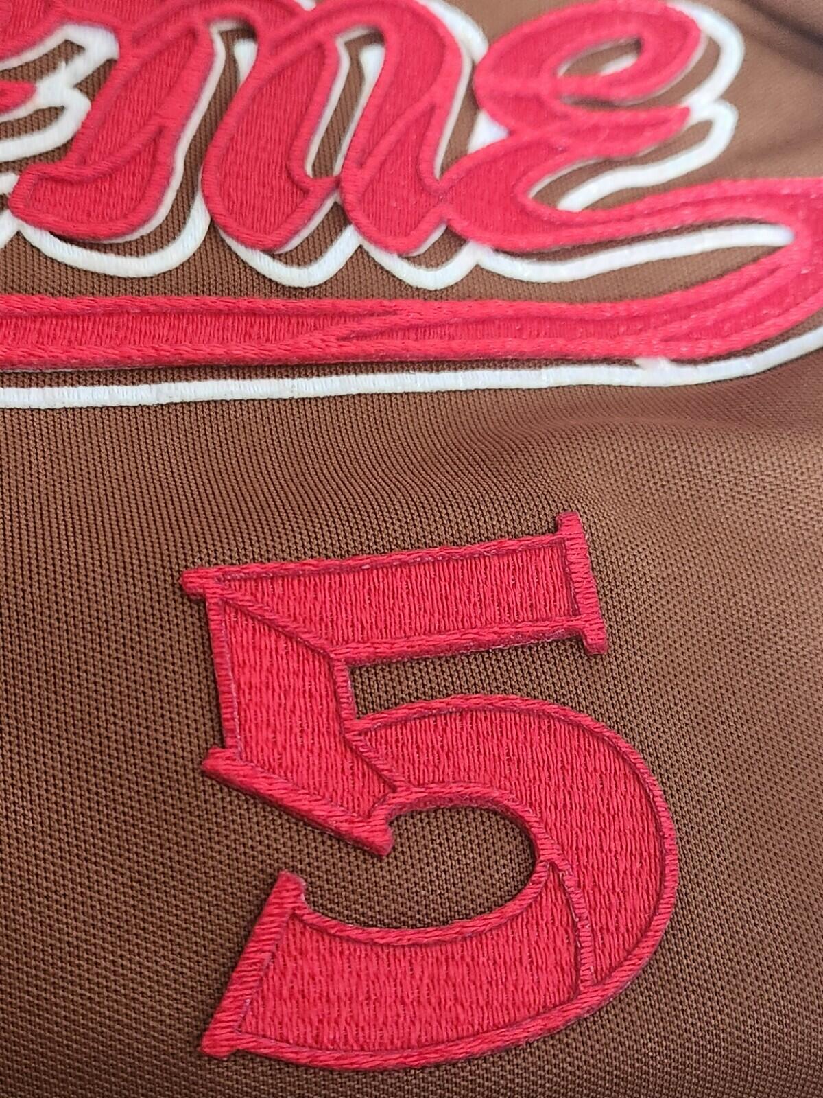 SS22 Supreme Baseball Jersey Kapuzenpullover Größe XL Braun 5