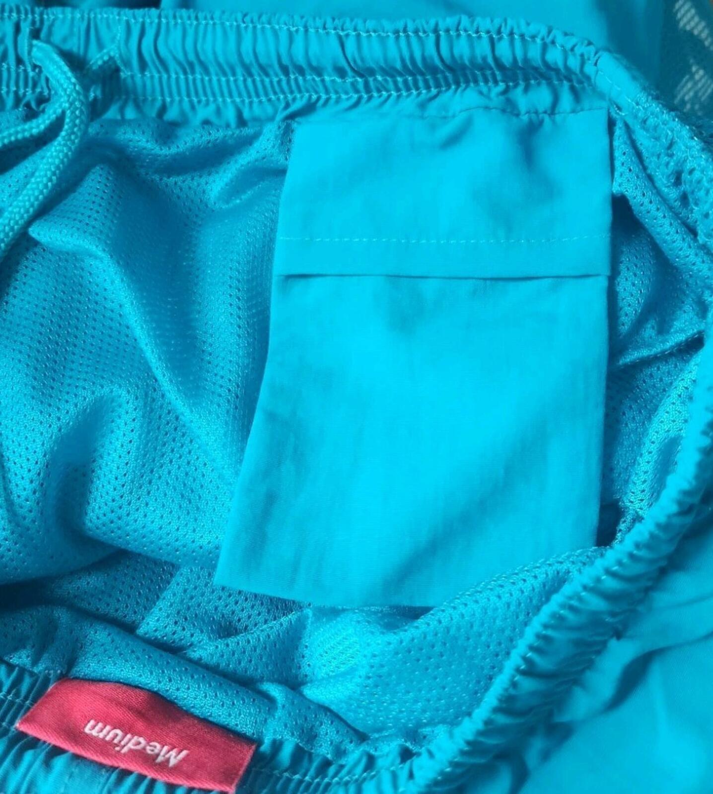 SS20 Supreme Mesh Panel Water Short Size M Bright Teal