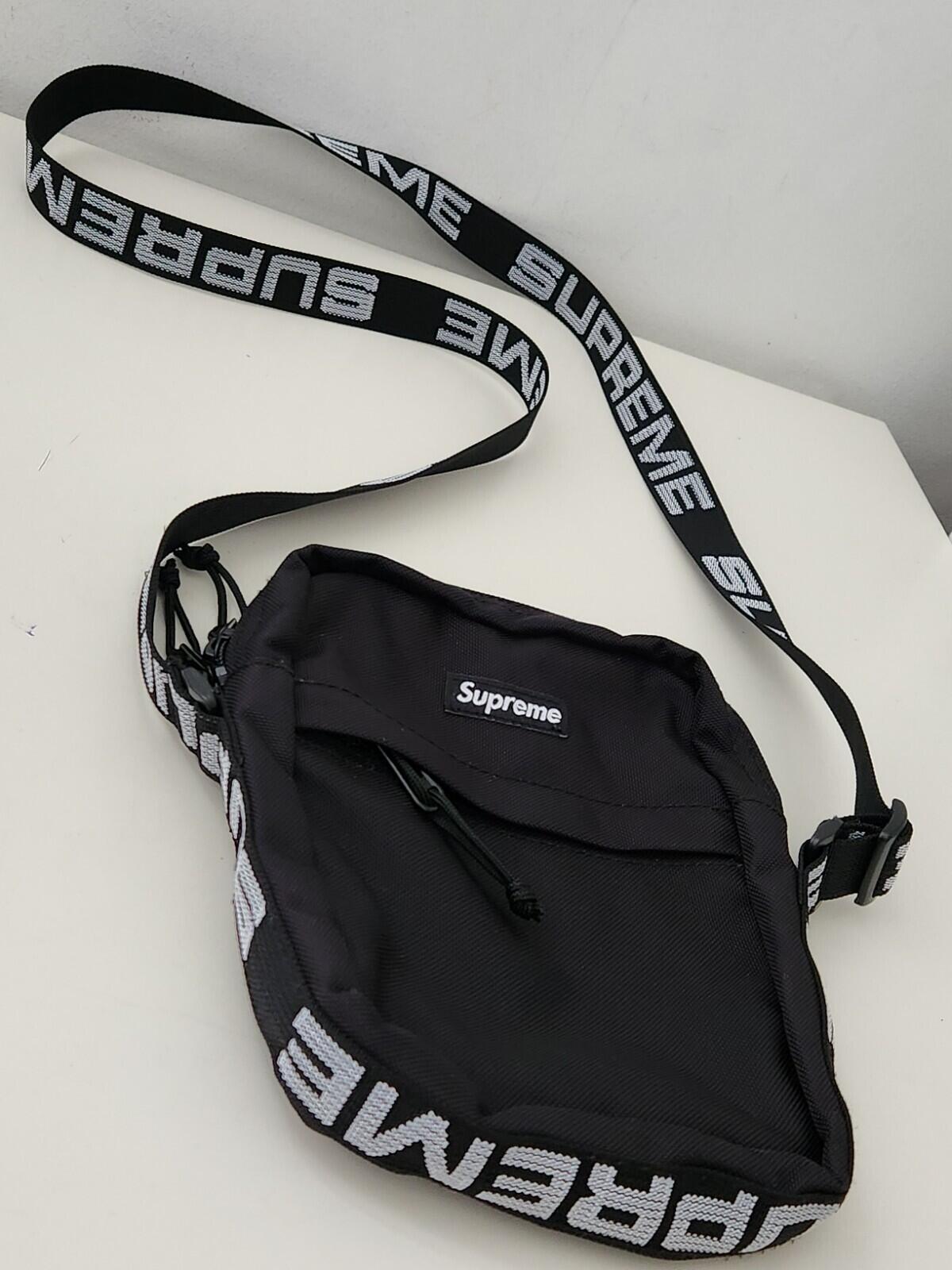 SS18 Supreme shoulder bag Cordura Fabric Black