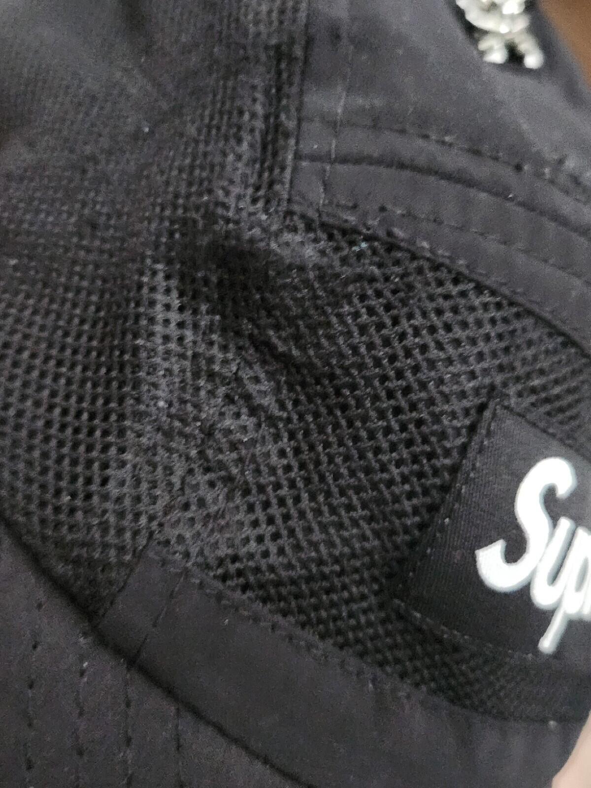 FW20 Supreme Zip Mesh Camp Cap Black
