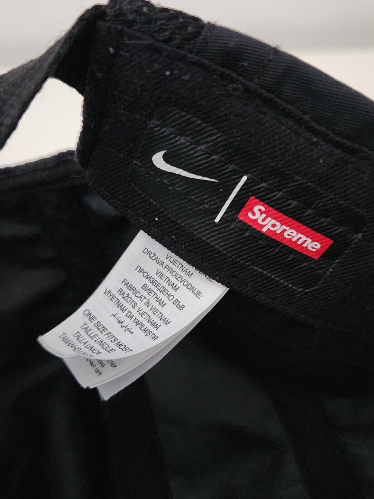 FW17 Supreme x Nike Trail running hat black cap 3M