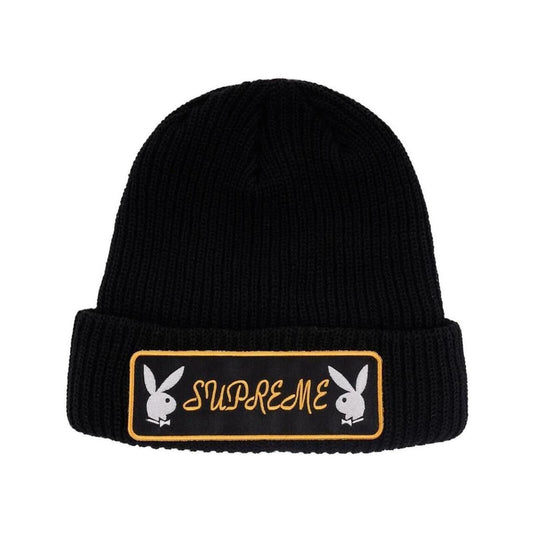 Gorro con parche Supreme x Playboy FW16 Negro
