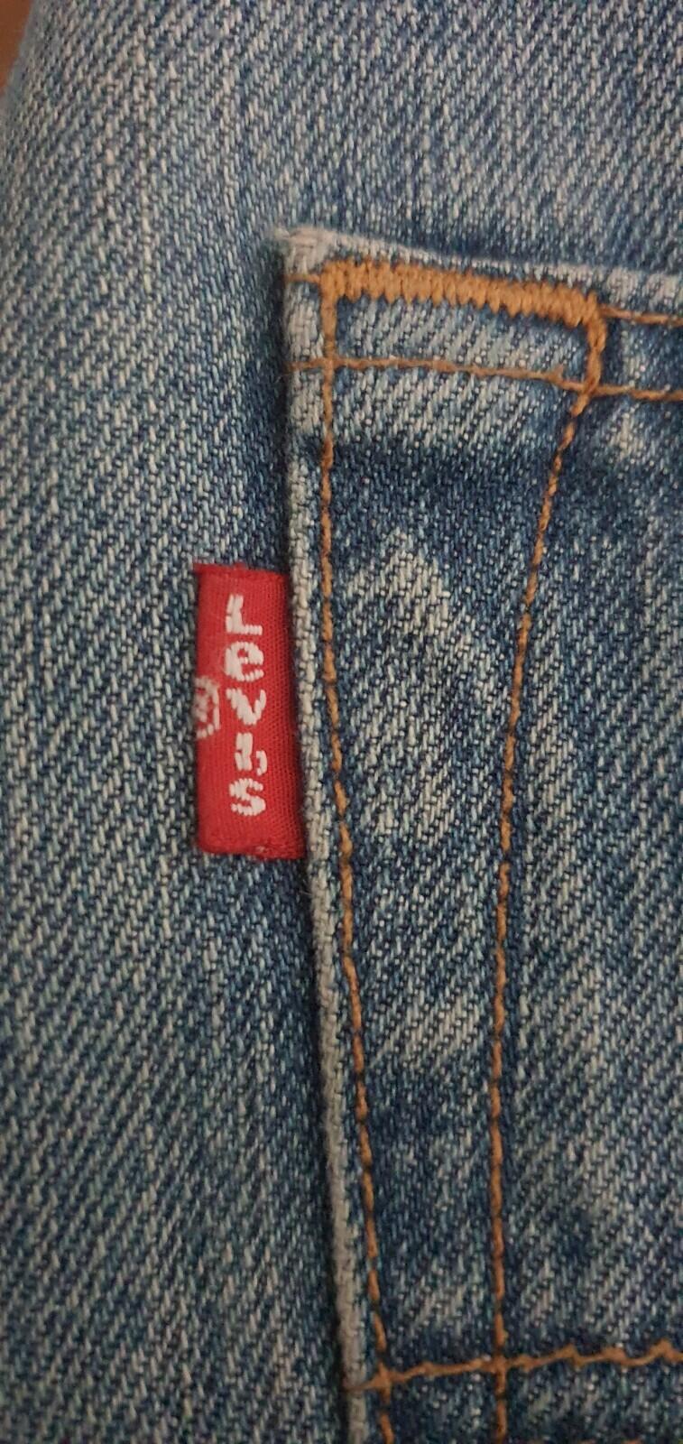 FW14 Supreme Levis Custom Fit 501 jeans 34 W34 L32 Levi's Blue Denim Checker