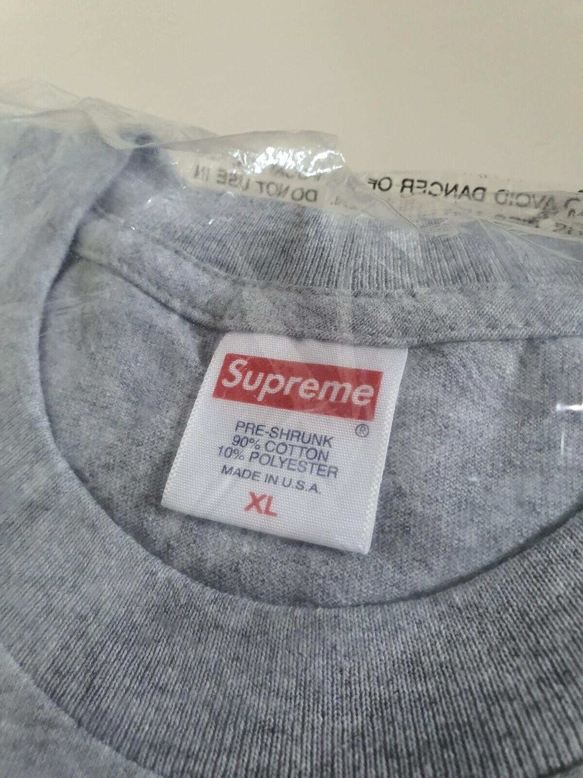 FW19 Supreme Levitation Tee Heather Grey Size XL