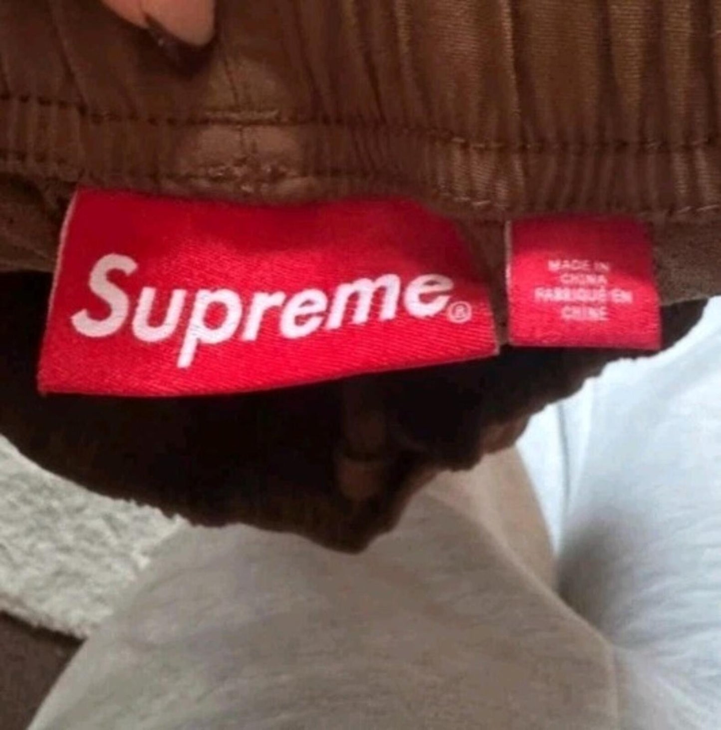 FW23 Supreme Warm Up Pant Brown Size  Water Resistant