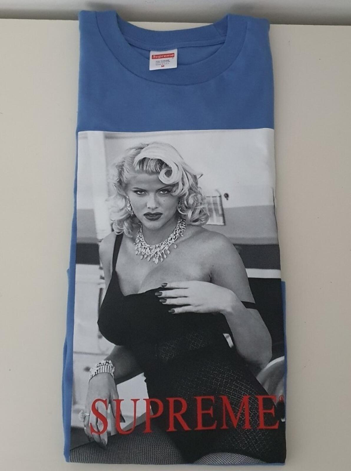 SS21 Supreme Anna Nicole Smith Tee Dusty Light Royal Size M