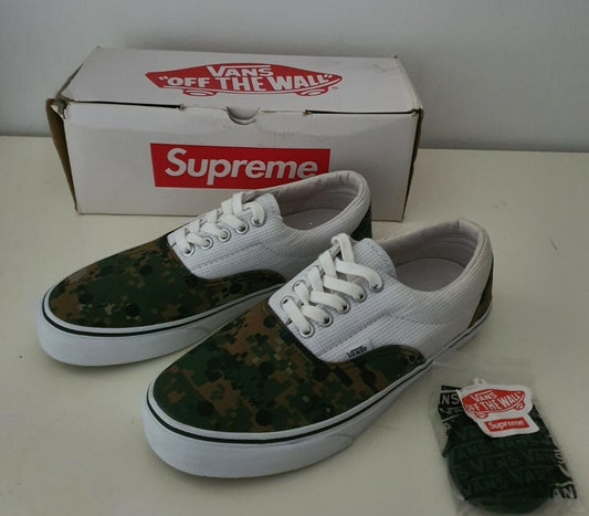SS13 Supreme x Vans x Comme Des Garcons CDG Era Pro EU 40,5 UK 7 US 8 oliv Selten
