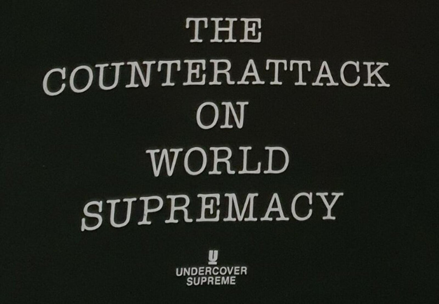 SS18 Supreme x Undercover x Public Enemy Counterattack black L/S Tee Size M