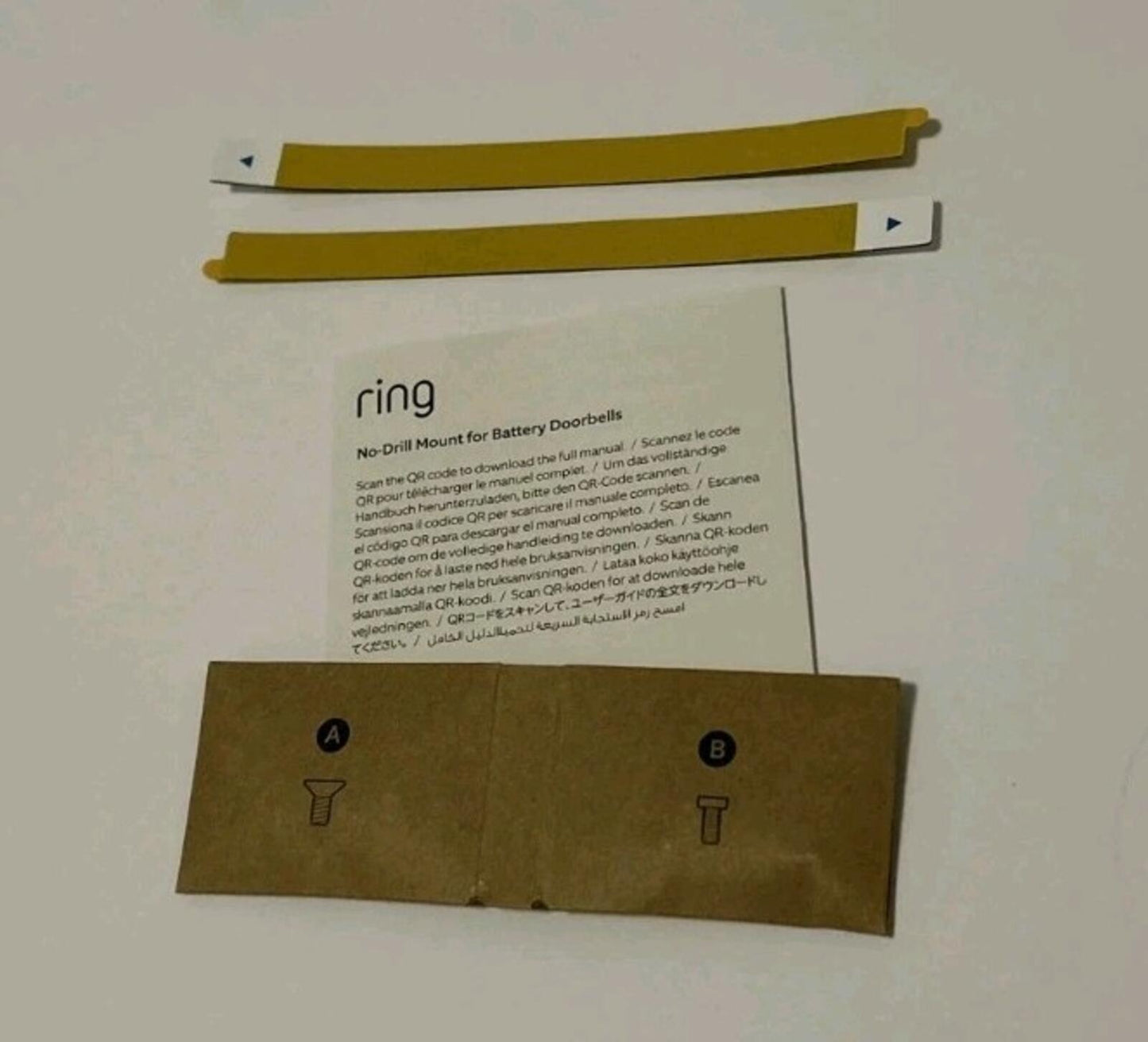 RING New No-Drill Mount for Battery Video Doorbells Accessory