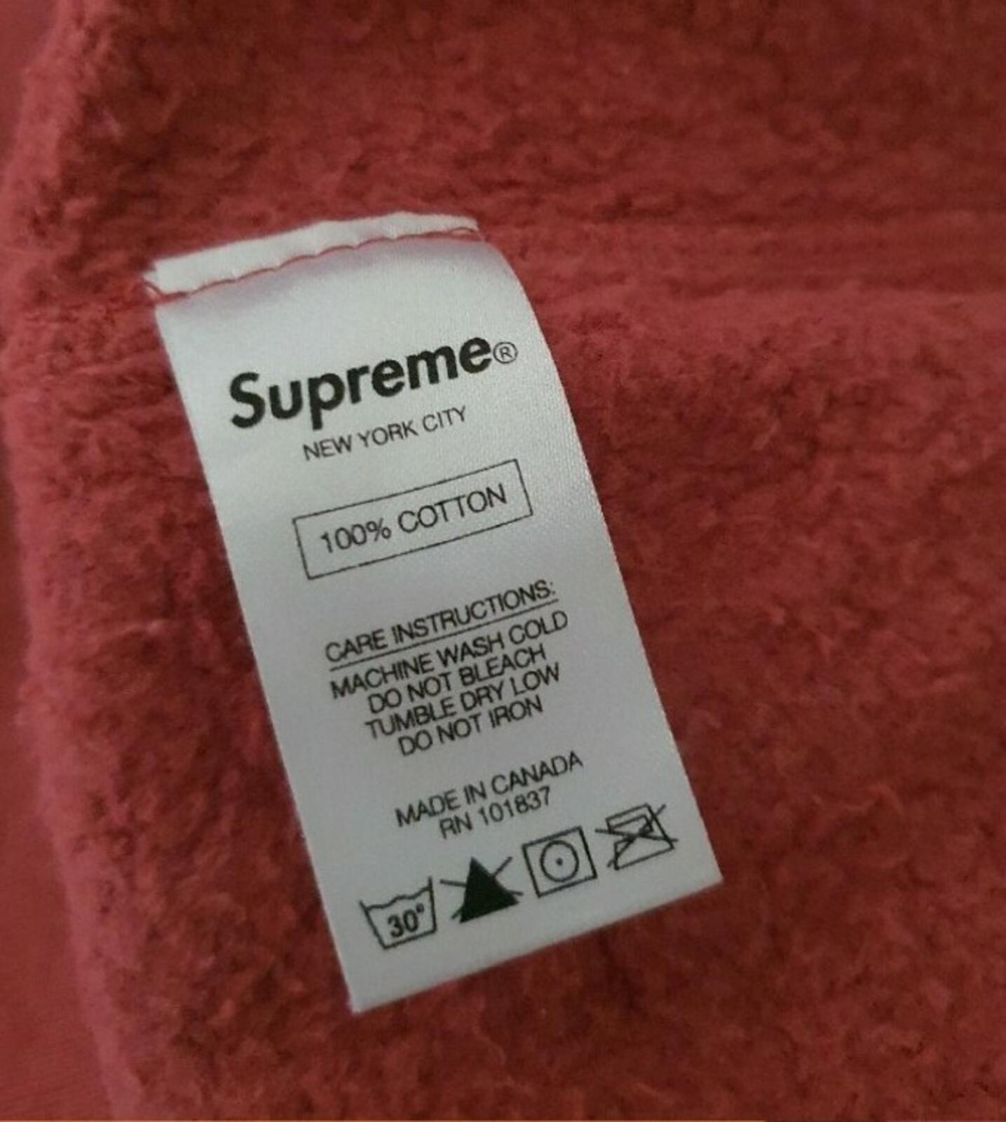 SS16 Supreme Spin Logo Crewneck Malva Talla XL