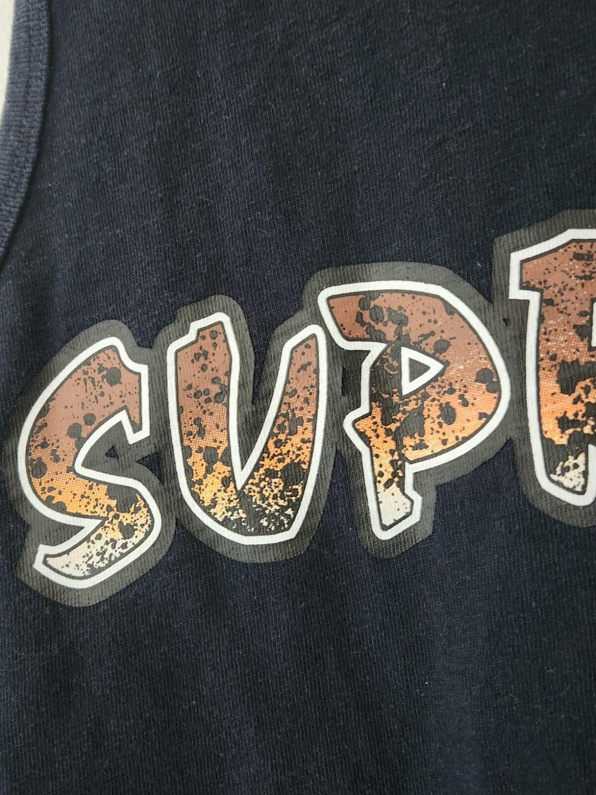 SS18 Supreme Splatter Tank Top Navy Size M Medium Sleeveless Tee T-shirt