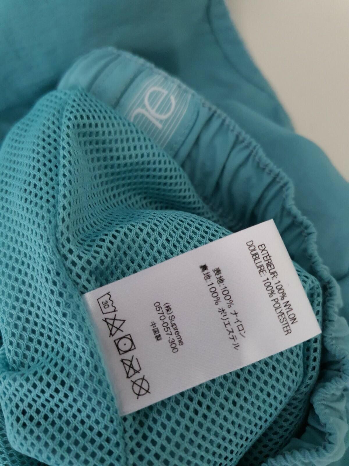 SS18 Supreme Tonal Taping Nylon Track Pant Pale Green Size L