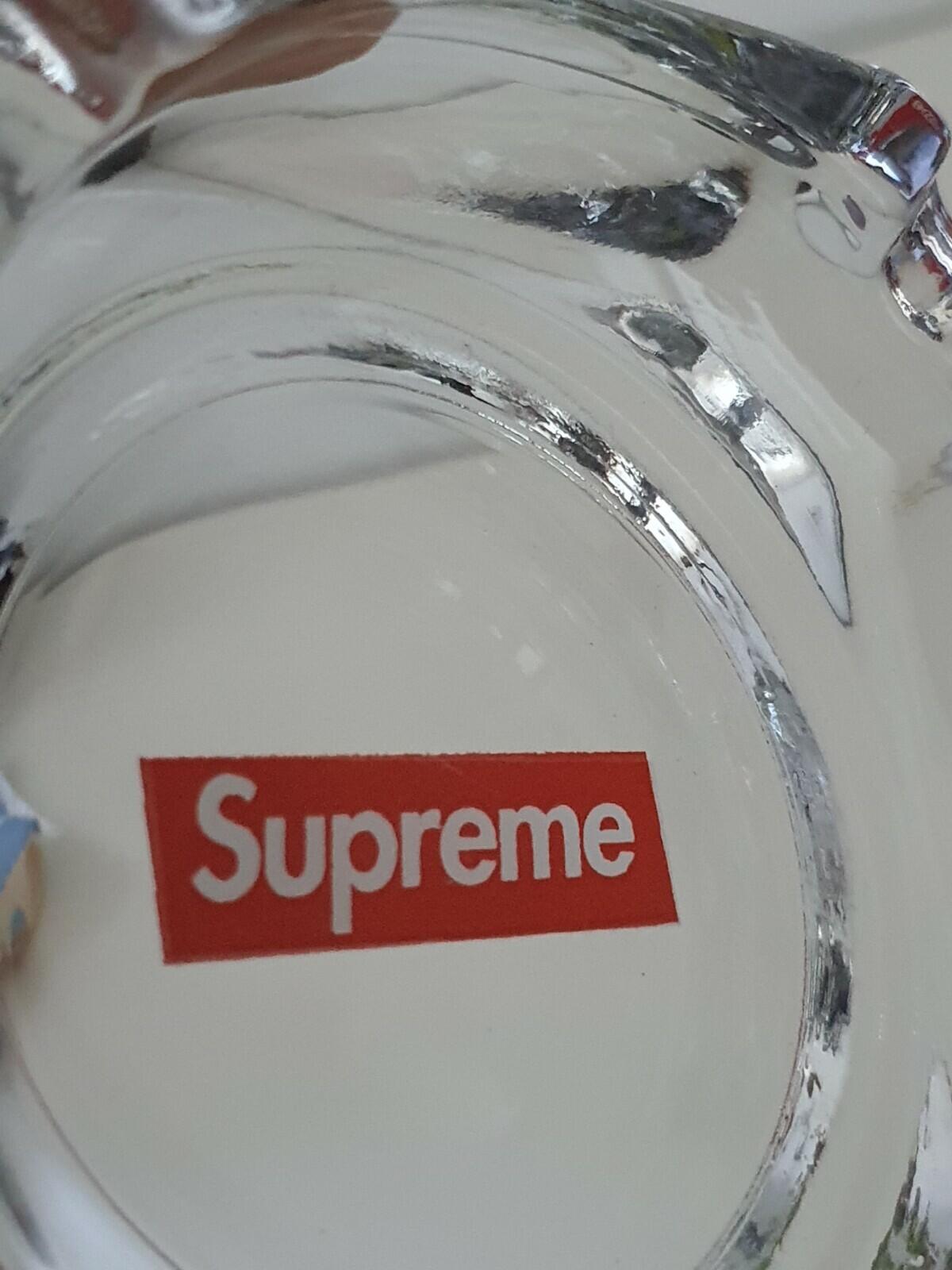 FW08 Supreme Clear glass ashtray box logo Very Rare Accessory 2008