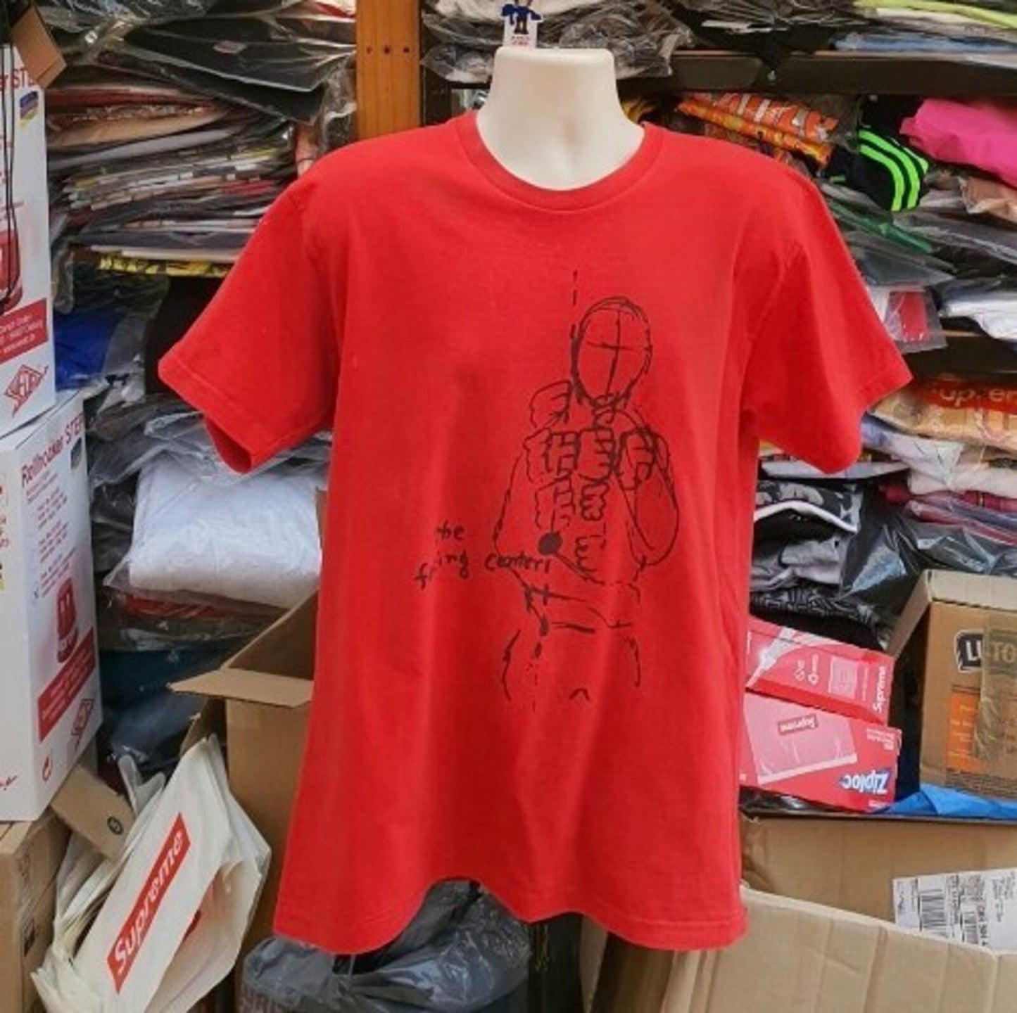 FW13 Supreme Bruce Lee Mantra Tee Red Size L
