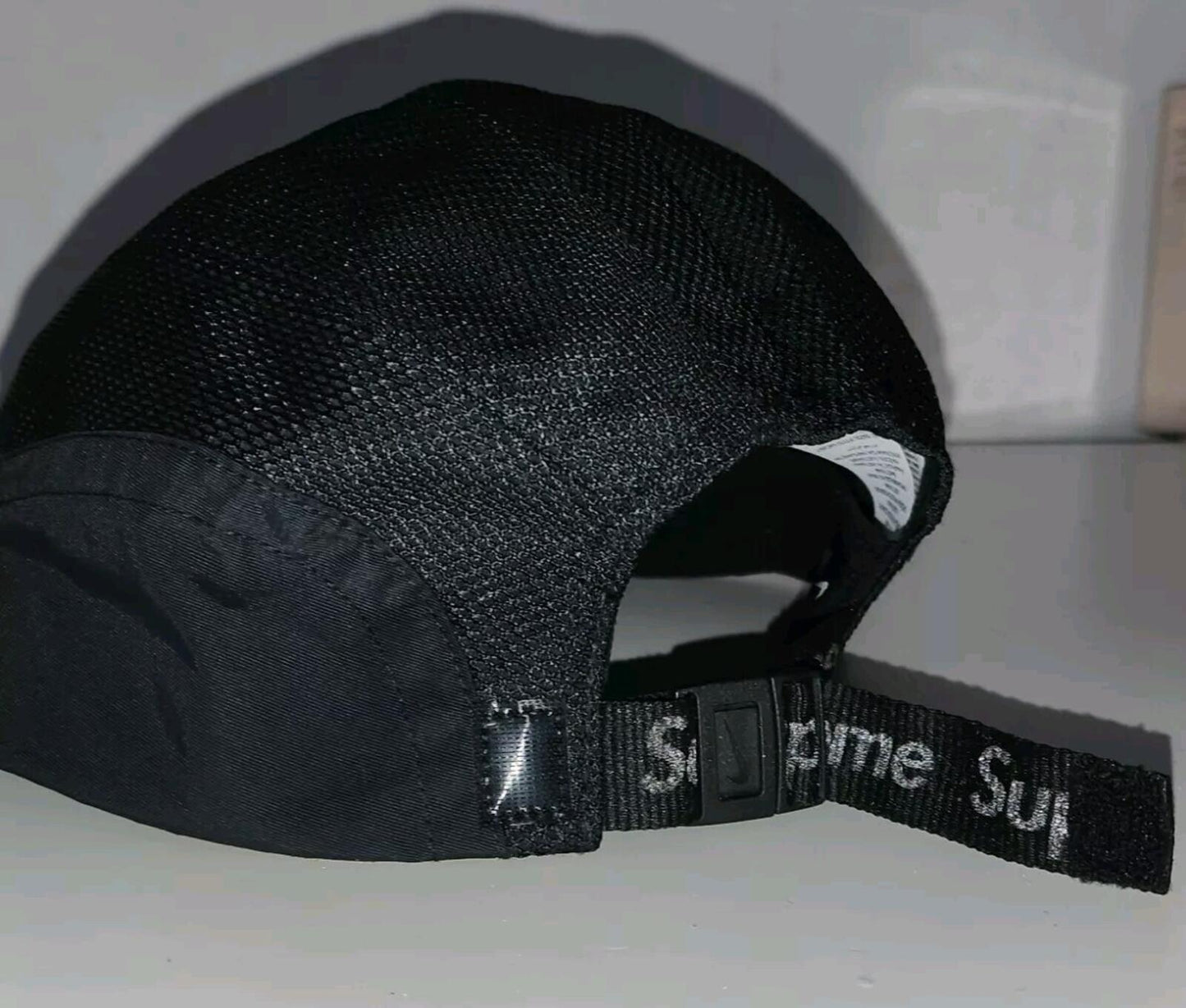 FW17 Supreme x Nike Trail running hat black cap 3M reflective Humara
