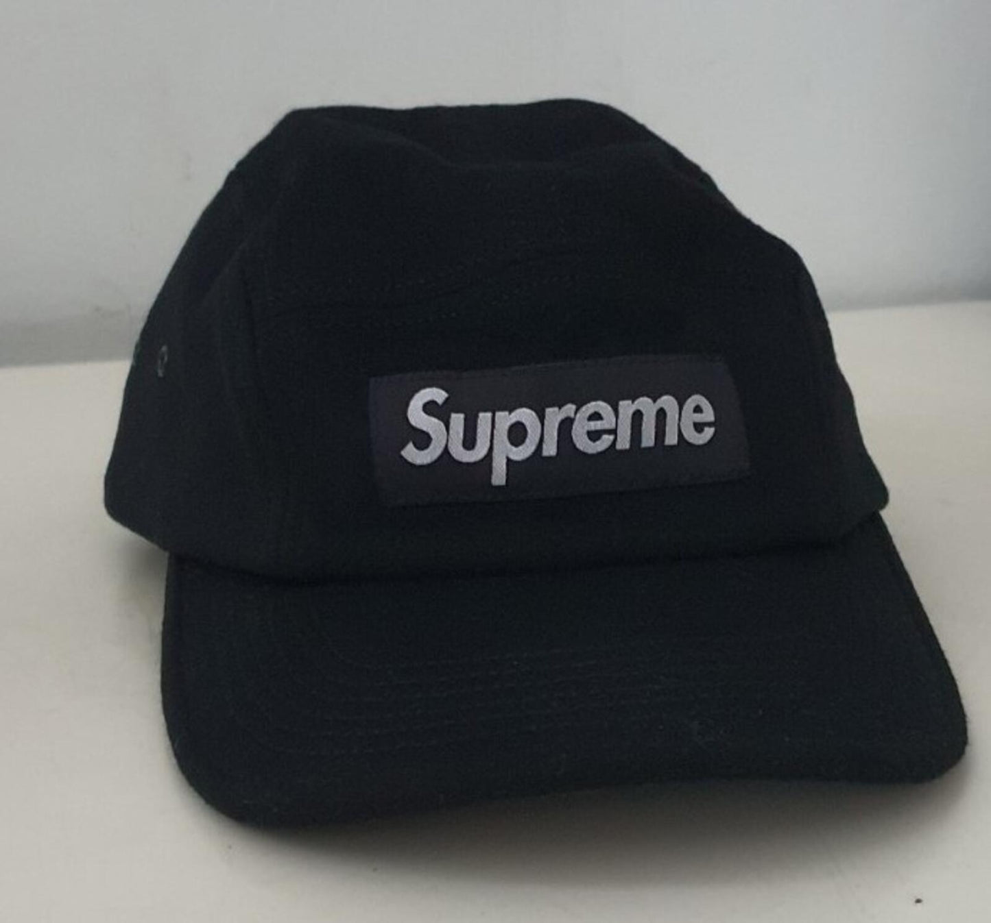 FW21 Supreme Loro Piana Wool Camp Cap Hut Camo Schwarz Capolavoro